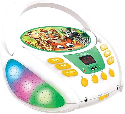 Jungle Animals-Portable Bluetooth CD Reader-LEXIBOOK