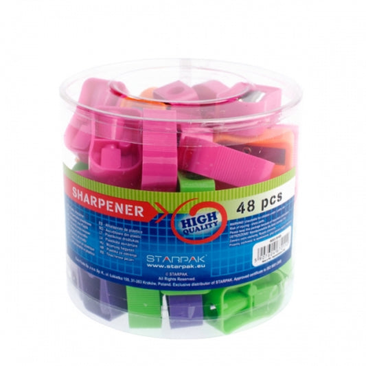 Pack 48 plastic pencil sharpeners (Only 1 available)