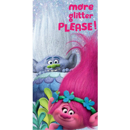 Toalla de baño trolls de 70x140cm